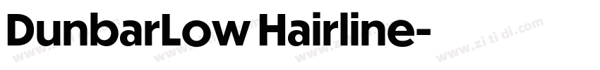 DunbarLow Hairline字体转换